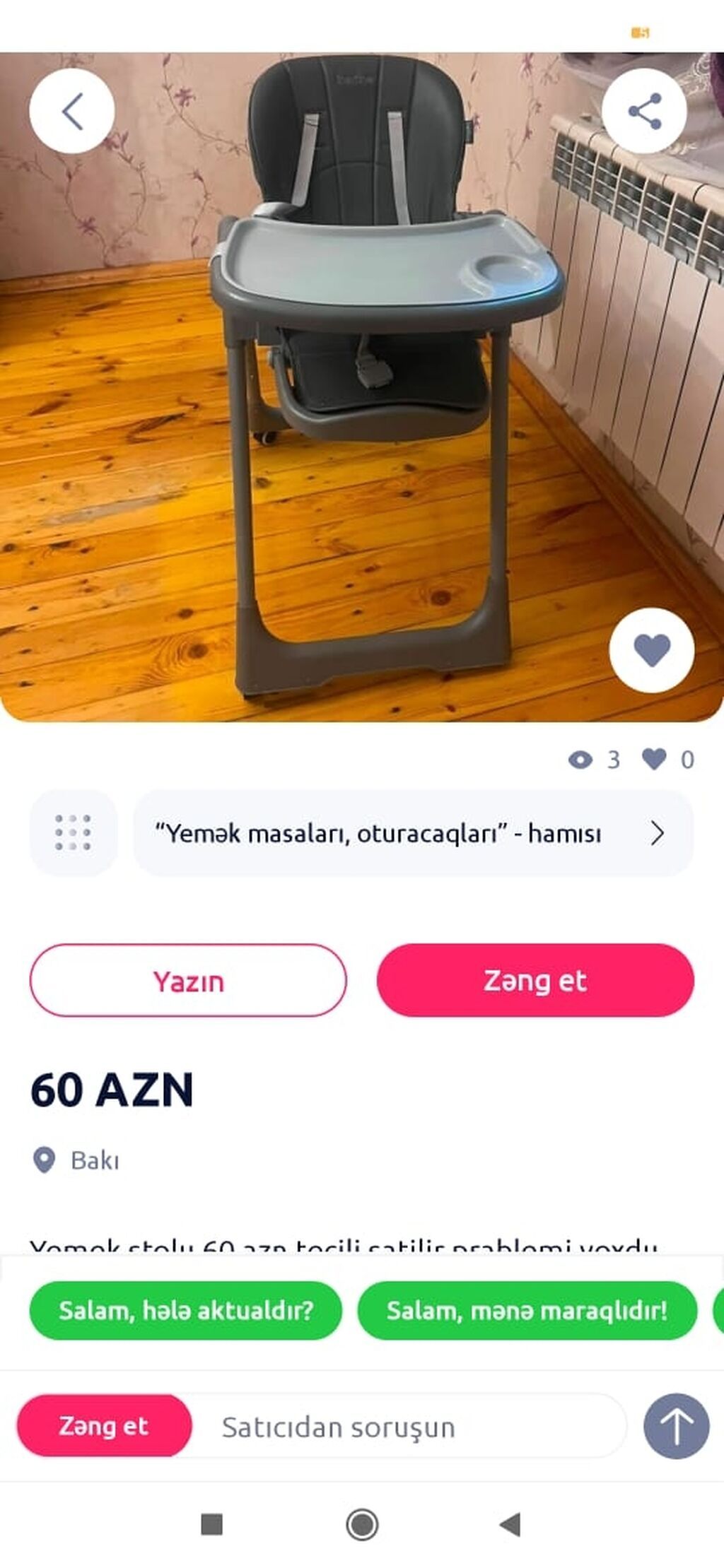 Mebel ici soba Ela veziyyetde .Qiymet 350 azn Unvan Gunesli D massivi — Mətbəx texnikası, Bakı (2)