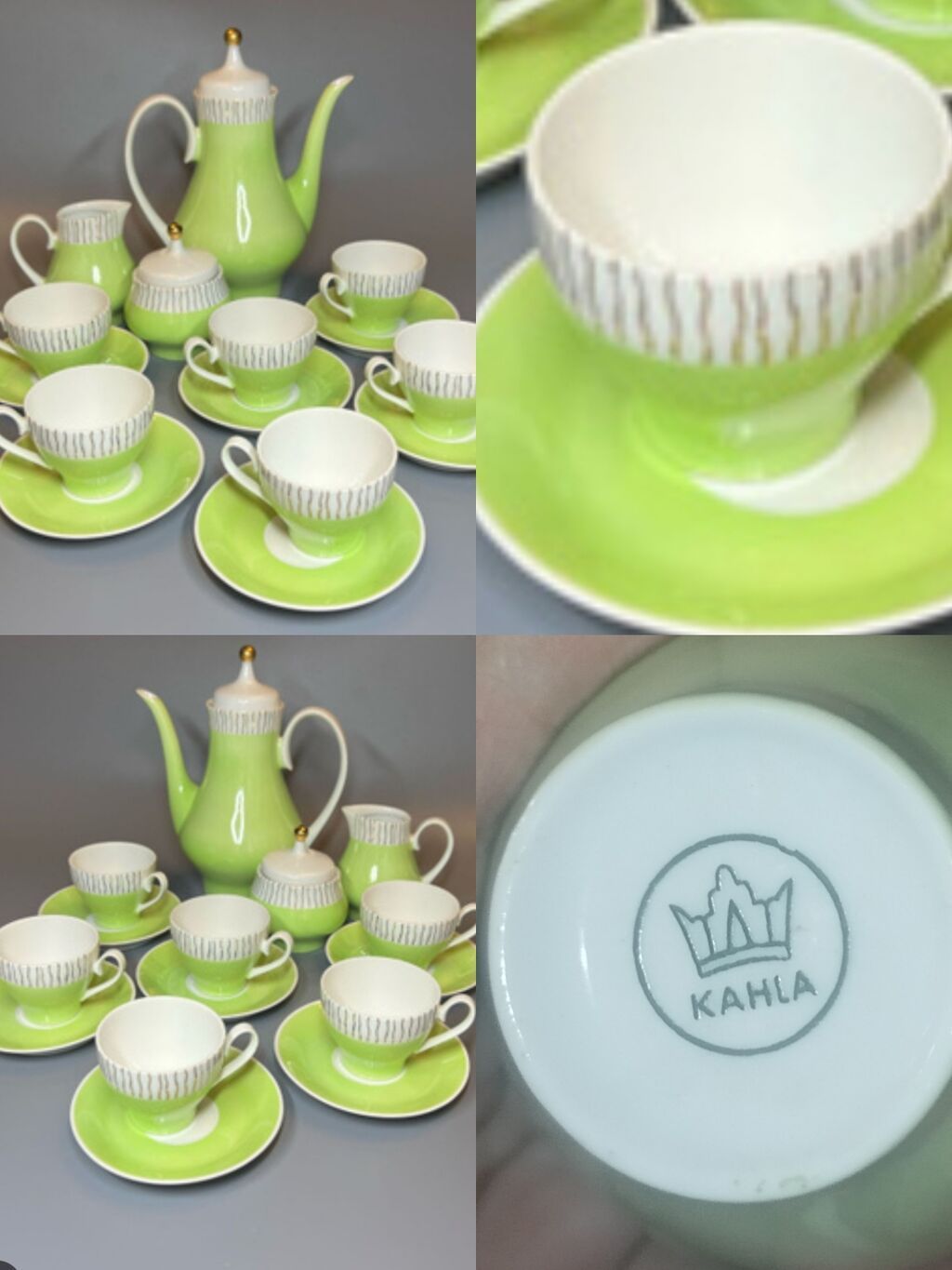 Çay dəsti, Farfor, İtaliya — Çaynikler və qəhvə qabları, Bakı (3)