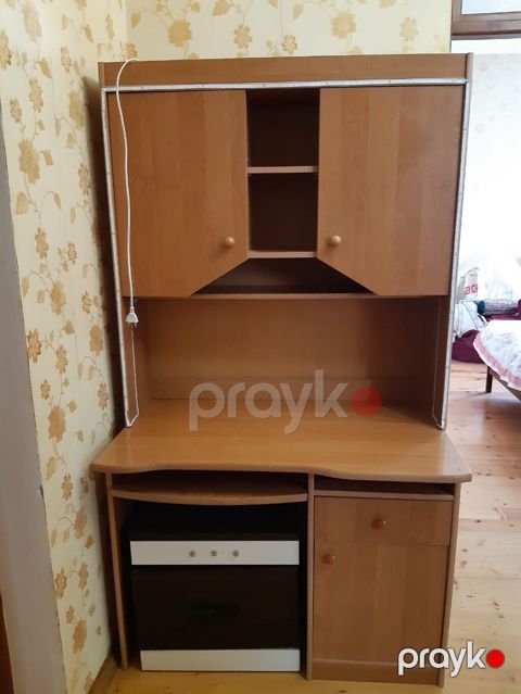 Düz masa, Polkalı, Siyirməli, Teksturalı laminat, Zəmanətsiz, Kredit yoxdur — Şirvan
