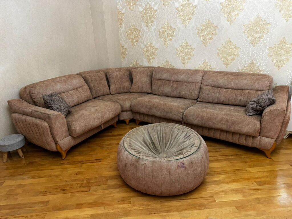 Künc divan dəsti-İkinci əl.Ləkələri var qiymətdə razılaşmaq olar — Mebel, Bakı (5)