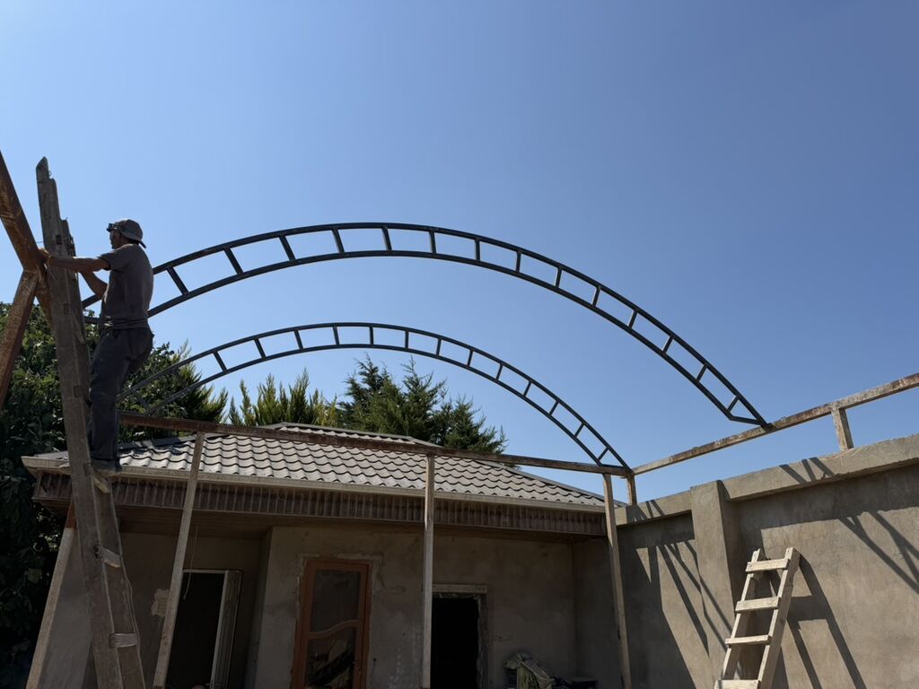 Metal karkaslı taxta/polikarbonat üçün yarıtağ tipli üstörtü (navest) — Dam örtükləri, Digah (2)