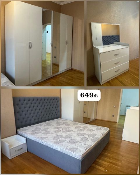 *649₼ Yataq mebeli Satılır*‼ Yaxşı vəziyyətdə Ünvan:-yasamal — Bakı