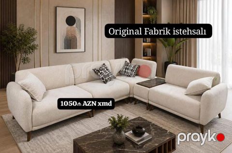 Original fabrik istehsalı künc divan dəsti - Model: L-forma, 3