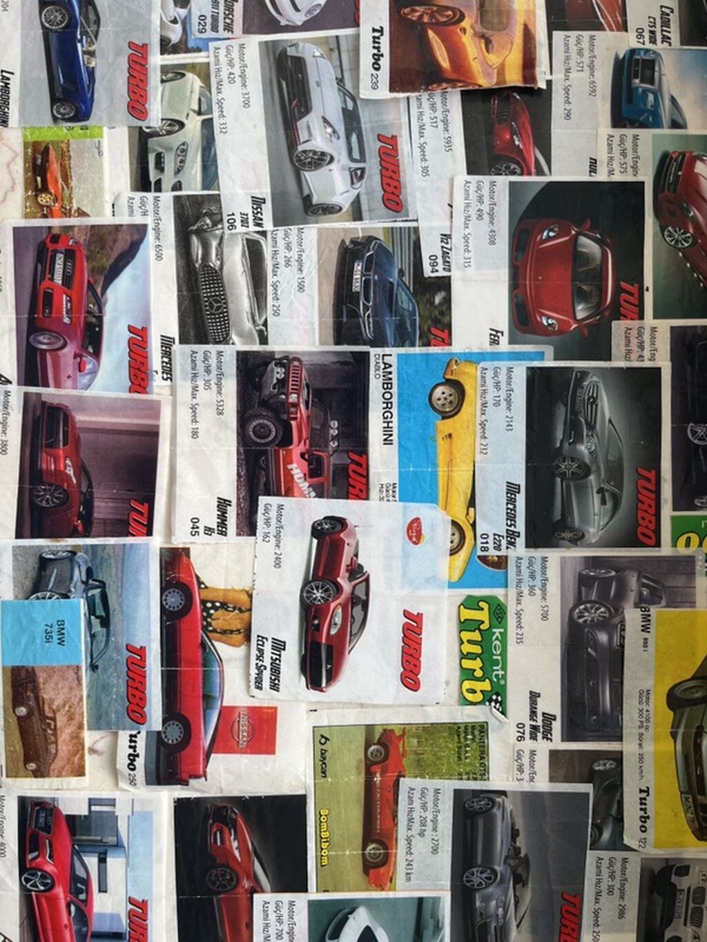 Koleksiya: Kent Turbo saqqız kartları (avtomobil seriyası) Təsvir — İdman, hobi, istirahət, Bakı (6)