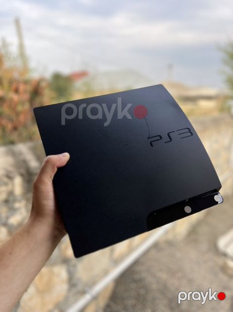 Sony PlayStation 3 Slim oyun konsolu - Model: PS3 Slim (mat qara