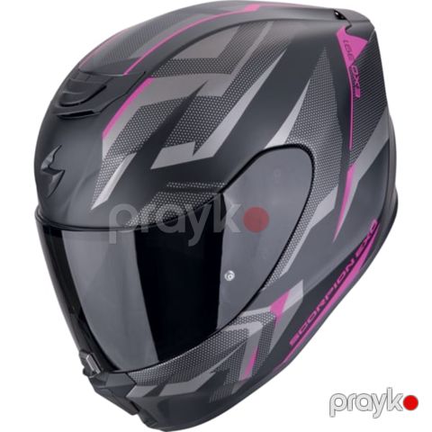 Motosiklet dəbilqəsi EXO 391 Aaxo Matt Black-Pink