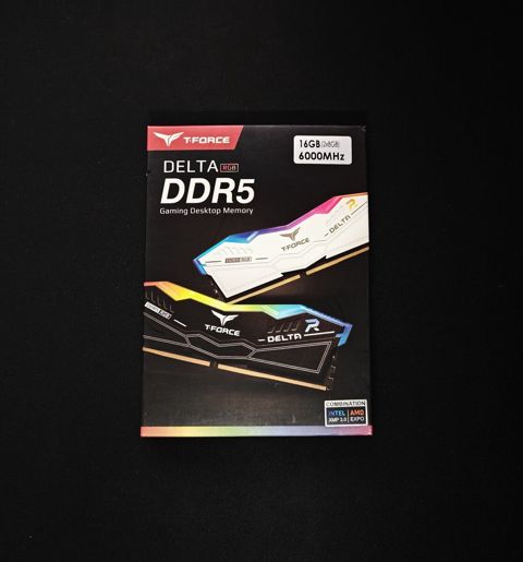 TeamGroup T-Force Delta RGB 16GB DDR5 6000MHz C38 White — Bakı