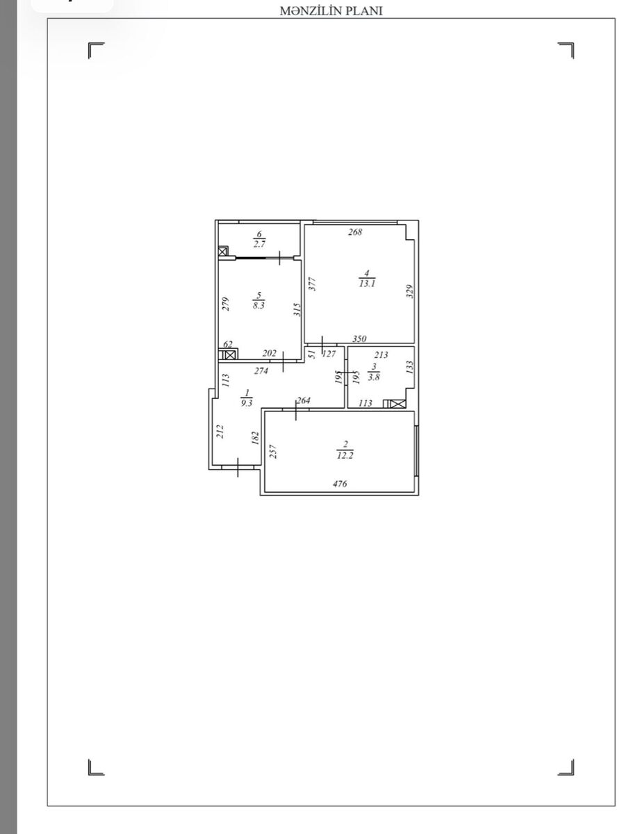 Satılır 2 otaqlı yeni tikili 55 m² — Mənzil, Bakı (8)