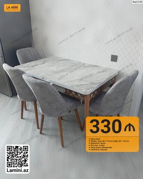 Masa dəsti - Model: LA Mını (Kod: 3139) - Masa mexanizmi: açılan — Bakı