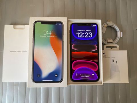 IPhone X, 64 GB, Gümüşü, Sənədlərlə — Bakı