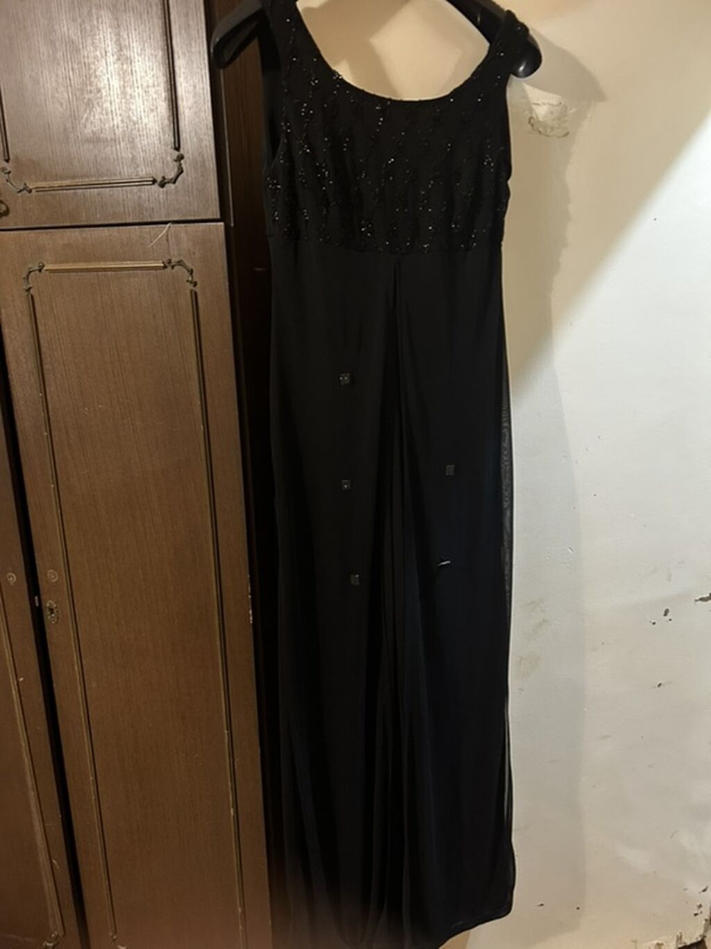 Qara axşam geyimi – Türkiyədə istehsal, 100% rayon - Material: 100% — Şəxsi əşyalar, Bakı (4)