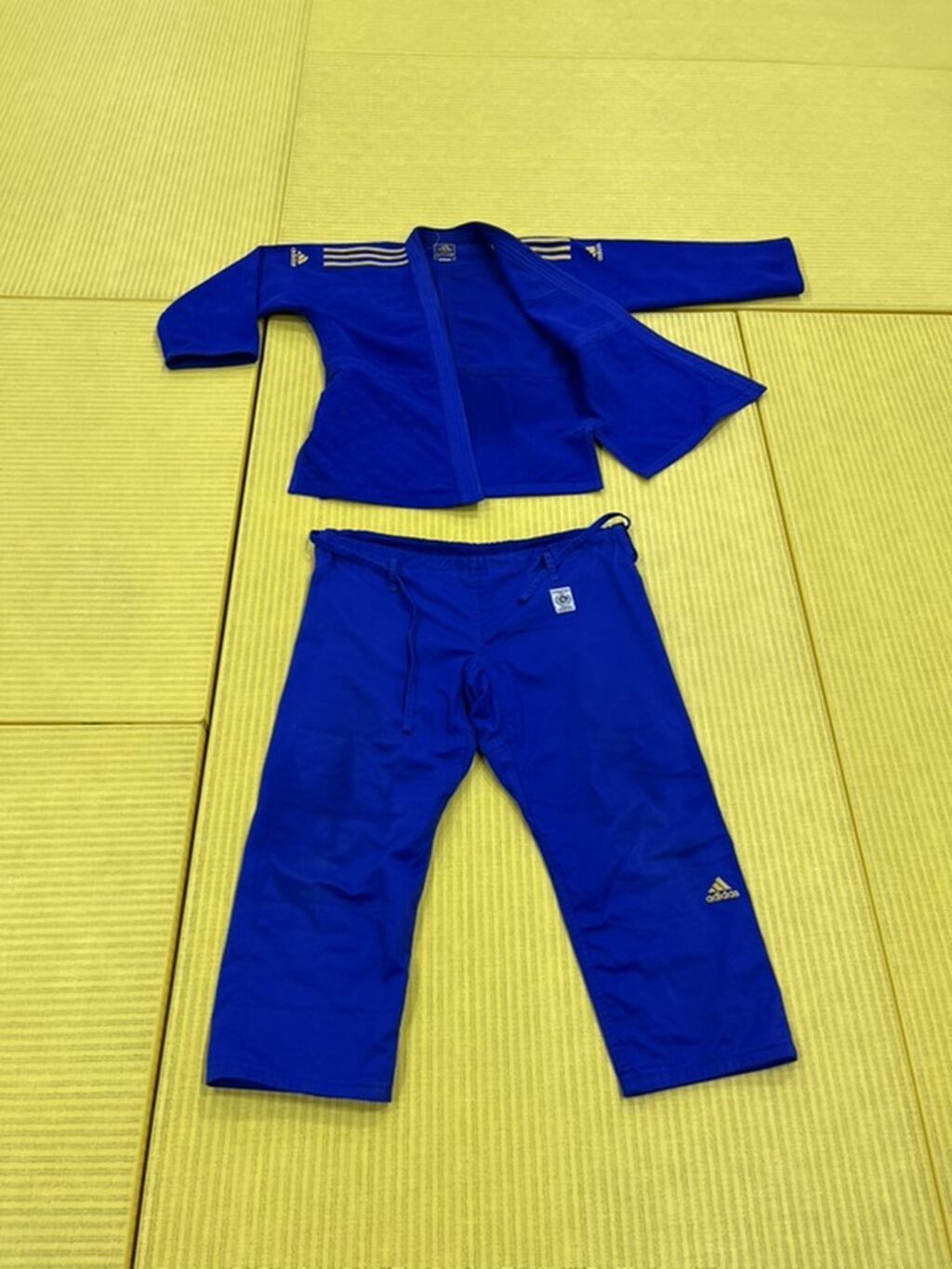 Adidas mavi judo gi (kimono) – üst və şalvar komplekti Əla vəzyəttədir — Şəxsi əşyalar, Bakı (2)