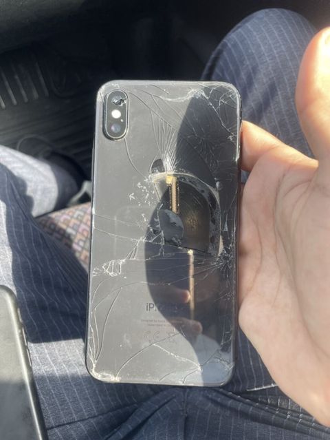 IPhone X, Space Gray, Qırıq — Bakı
