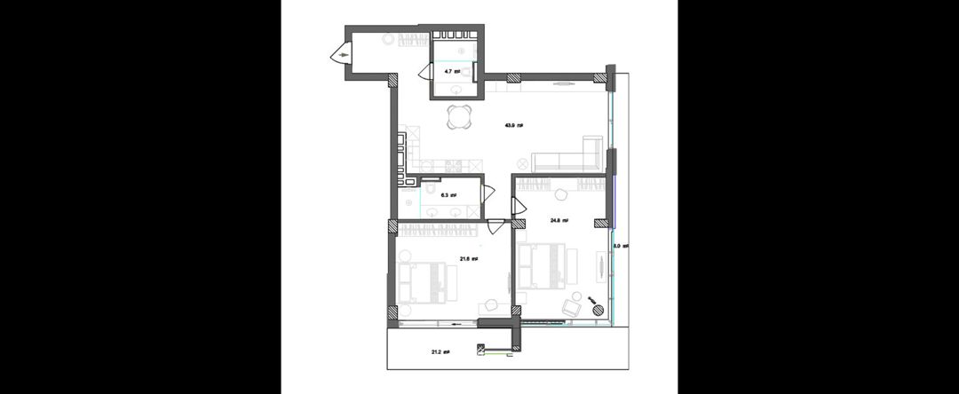 Satılır 3 otaqlı yeni tikili 135 m² — Mənzil, Bakı (12)