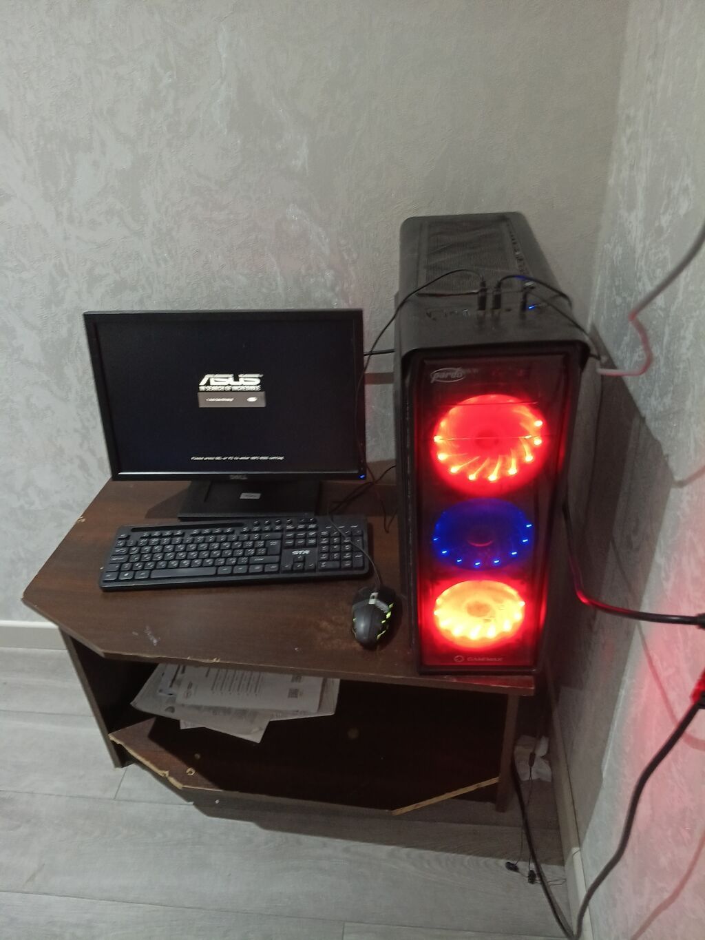 Stolüstü kompüter seti - Korpus: GameMax şüşə ön panel, 3 ədəd LED — Elektronika, Sumqayıt