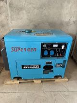 Super GEN WX-6500DGS dizel generator - Güc: 5.0 kW (etiketdə “5.0KW — Генераторы