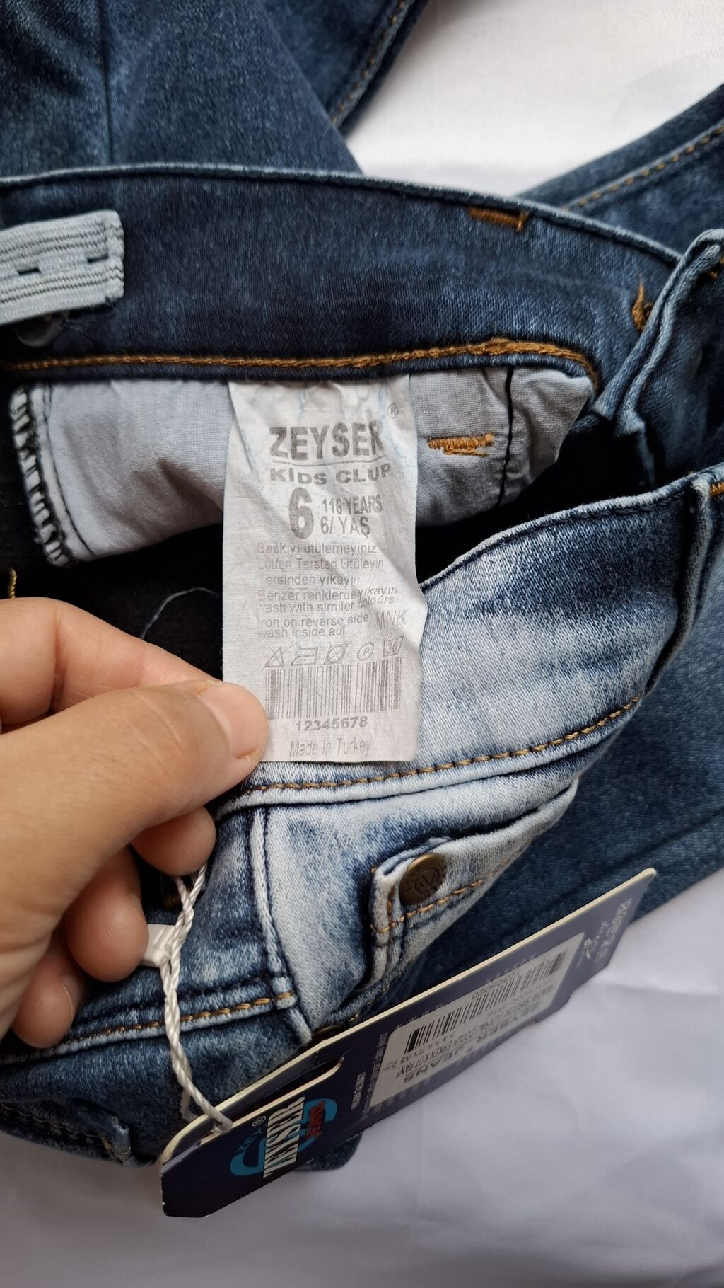 Zeyser Kids Club uşaq cins şalvarı - Brend: Zeyser Jeans (Kids Club — Qızlar üçün yubka, Bakı (2)