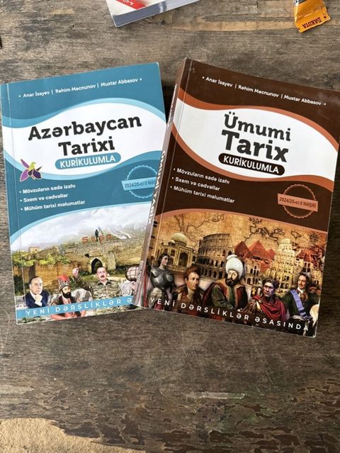 Icleri temizdir her biri 9 manatdi Məhsul: Tarix hazırlıq vəsaitləri — Masazır