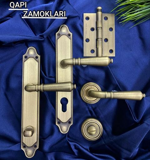 Qapı furniturası və zamokları - Dəstlər: qapı dəstəkləri, zamok — Bakı