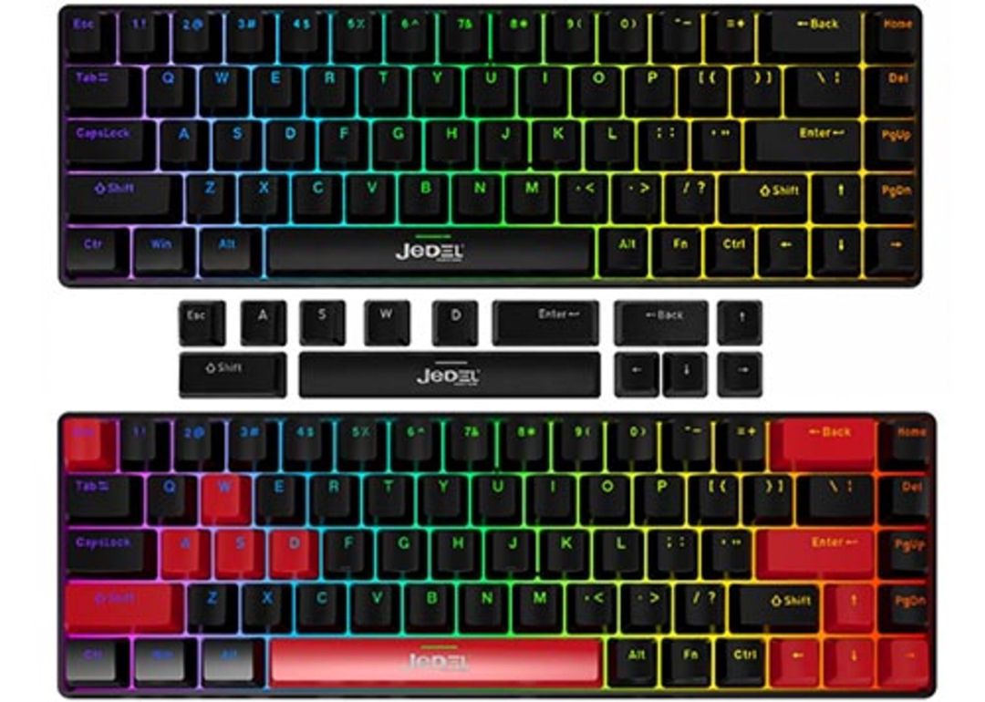 Jedel KL141 Mexaniki klaviatura Drinkey Red Switch (səssiz) — Elektronika, Bakı (2)