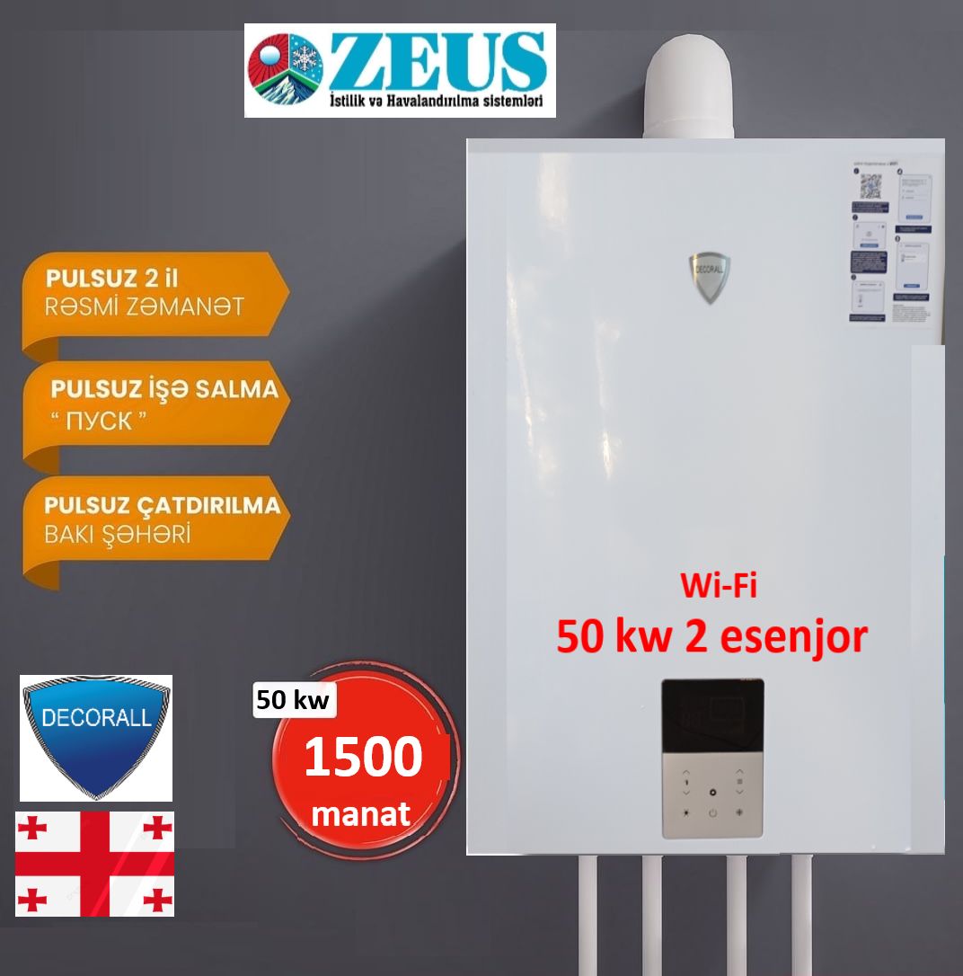 Kombi Decorall DE-S 50 kw — Kombilər, Bakı (4)
