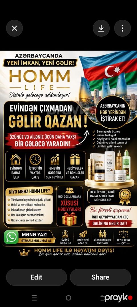 Homm Life – evdən çıxmadan onlayn biznes imkanı Xüsusiyyətlər