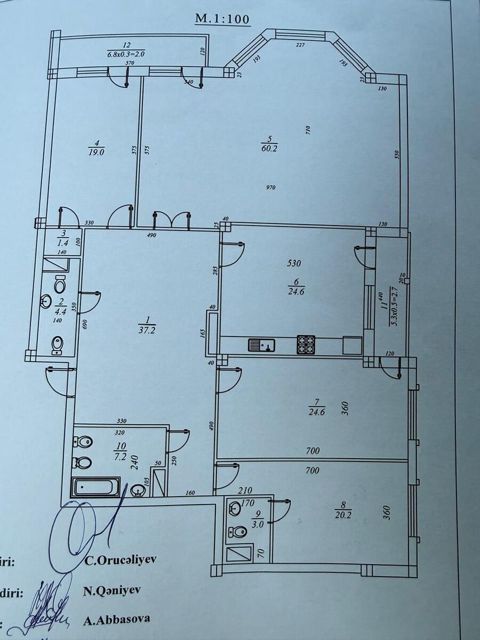 Satılır 4 otaqlı yeni tikili 224 m² — Bakı