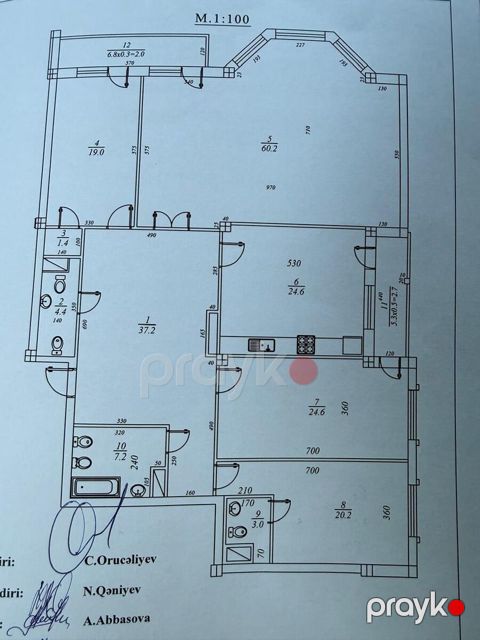 Satılır 4 otaqlı yeni tikili 224 m²