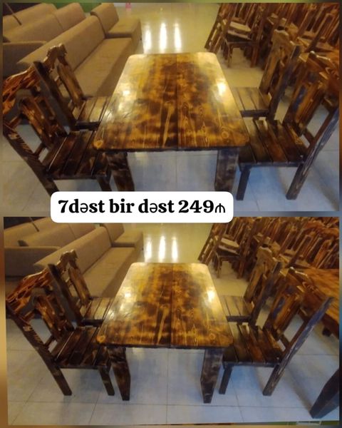 Kafe restoran uçun 7dest oturacaq desti bir dest 249₼ satılır bir — Bakı