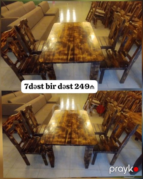 Kafe restoran uçun 7dest oturacaq desti bir dest 249₼ satılır bir — Bakı