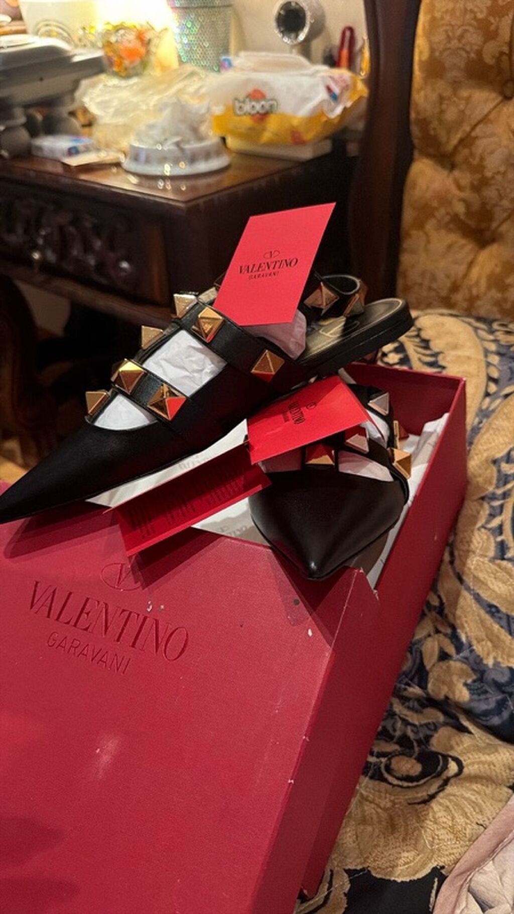 Valentino Garavani “Rockstud” qadın baletka/sandal hibridi - Rəng — Şəxsi əşyalar, Bakı
