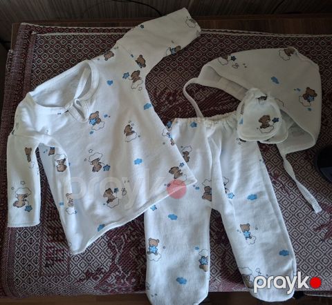Uşaq dəsti, Uniseks, 0 - 3 ay — Lalə