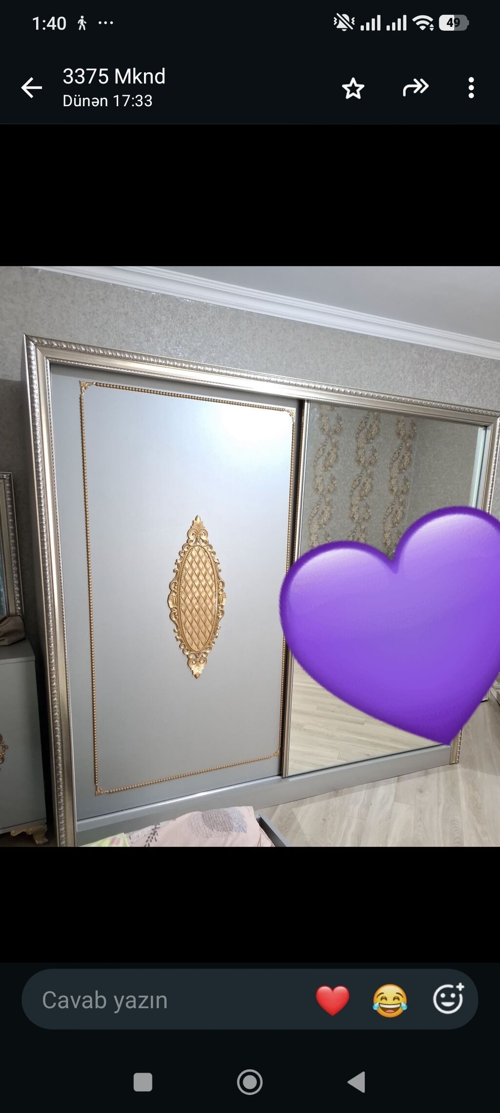 Yataq dəsti. 660 AZN. ideal vəziyyətdədi matras baza yoxdu sandlqca — Mebel, Bakı (4)