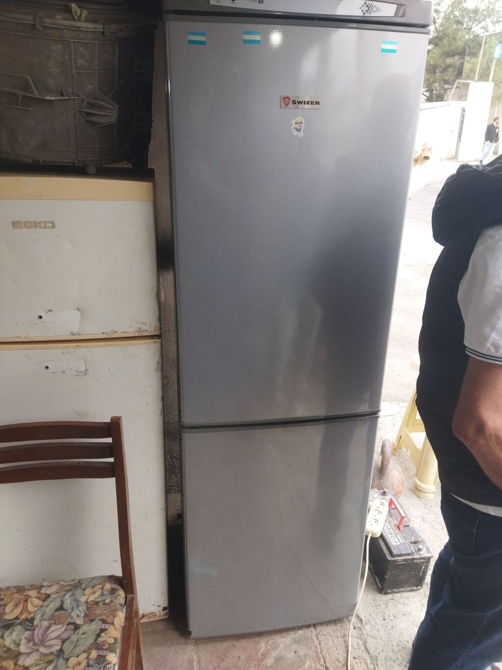 İşlənmiş 2 qapılı Swizer Soyuducu Satılır, rəng - Boz — Soyuducular, Mehdiabad (2)