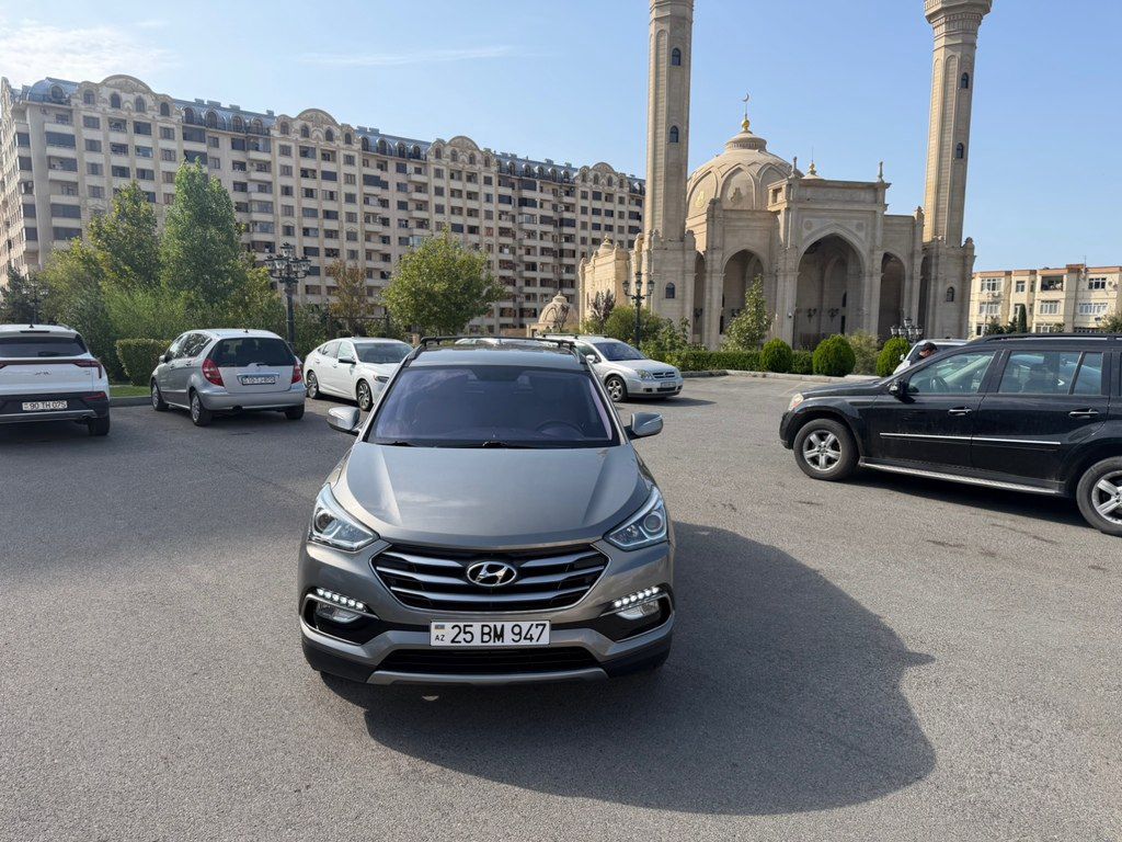 Hyundai Santa Fe, 2.0 L, 2017 il, 179 196 km — Avtomobillər, Bakı (7)