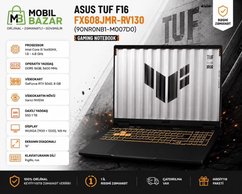 Asus tuf F16 FX608JMR-RV130 (90NR0NB1-M007D0) — Bakı
