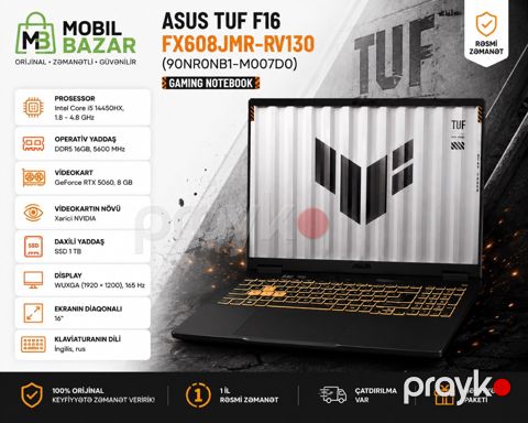 Asus tuf F16 FX608JMR-RV130 (90NR0NB1-M007D0) — Bakı