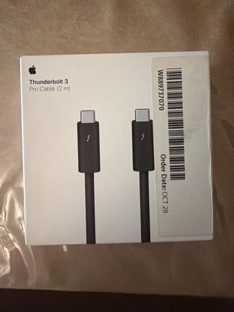 Apple Thunderbolt 3 kabeli – 2 metr, original — Bakı