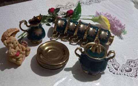 Çay dəsti, rəng - Yaşıl, Farfor — Bakı