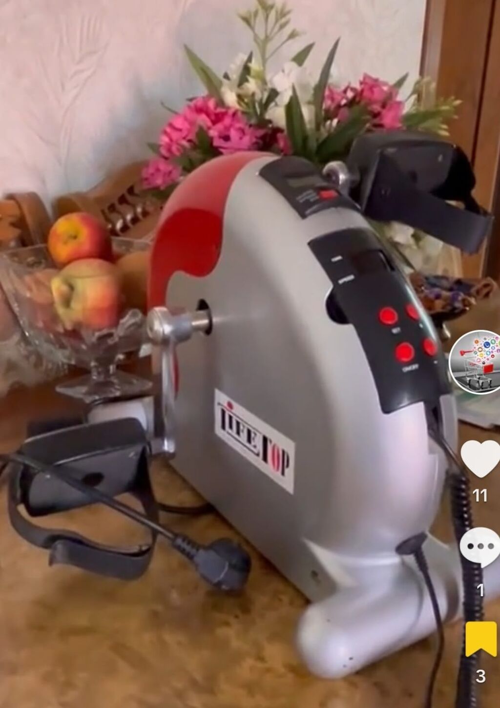 LifeTop elektrik pedal-trenajor - Masa üstü kompakt dizayn: həm ayaq — İdman və istirahət, Digah (3)