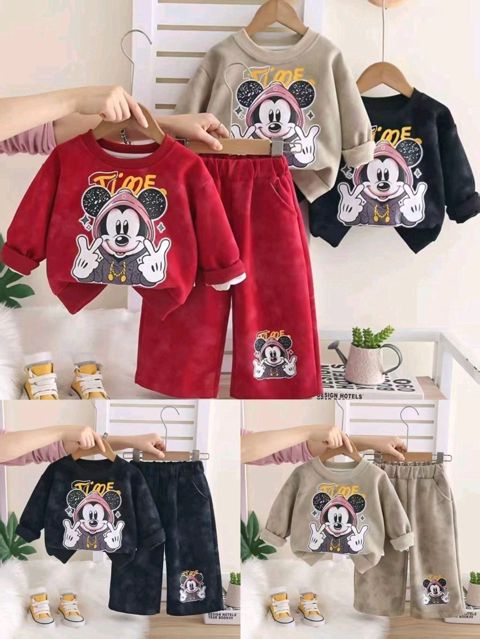 Uşaq üçün iki hissəli dəst - Model: cizgi qəhrəmanlı sweatshirt + — Digah