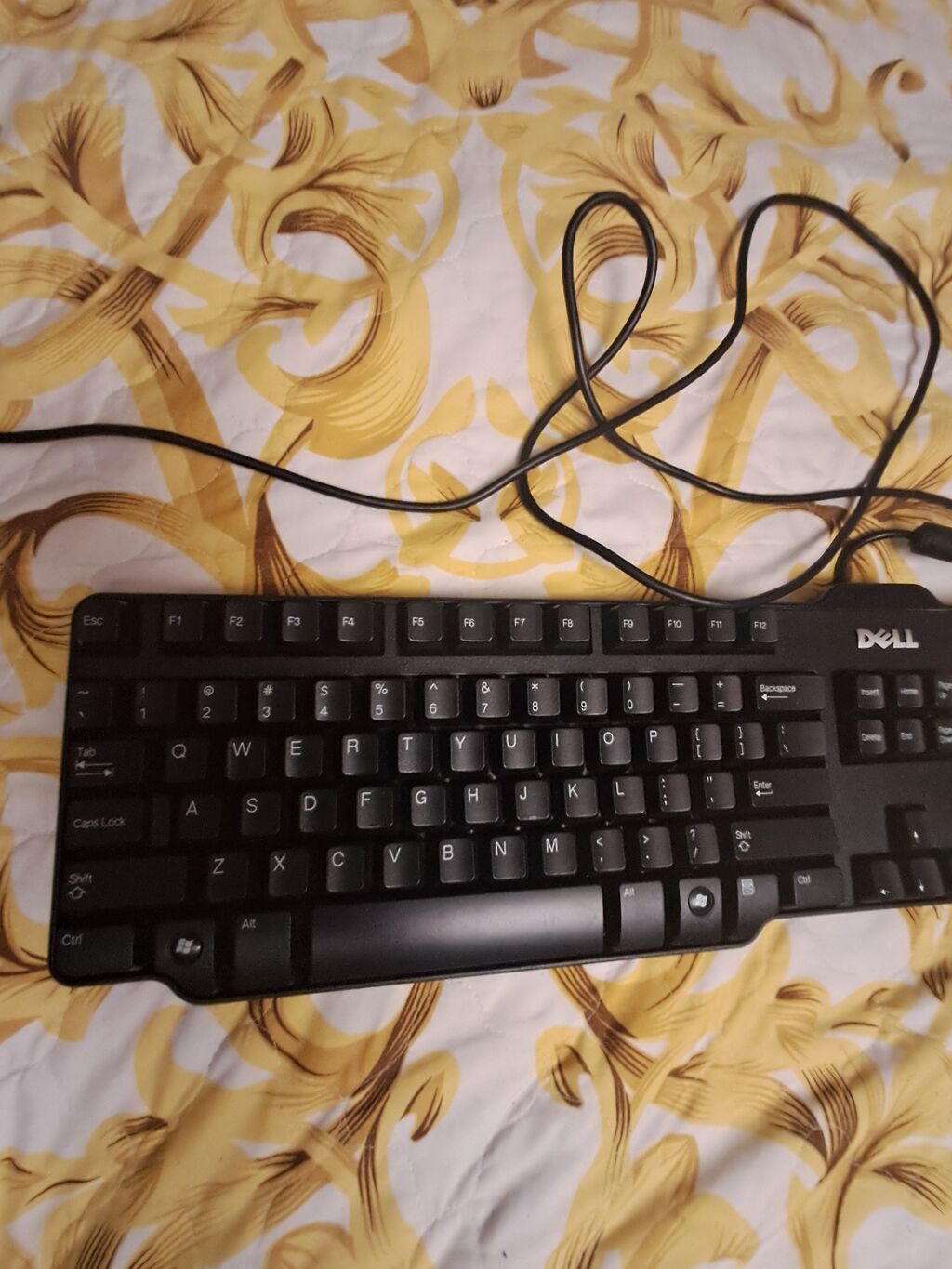 Dell USB klaviatura - Tam ölçülü Qwerty düzənli masaüstü klaviatura — Elektronika, Masazır (3)