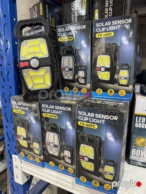 Solar Sensor Clip Light – YX-667C / YX-667W - Günəş enerjisi ilə — Digah