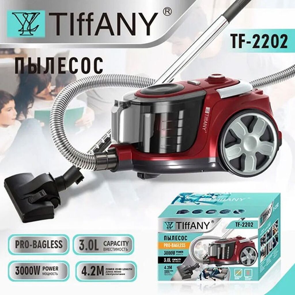 TiffANY TF-2202 tozsoran - Güc: 4000W - Sistem: kisəsiz (PRO-Bagless) — Elektronika, Digah (6)