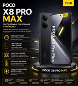 Xiaomi Poco X8 Pro Max Black 512GB/12GB — PHONE STORE — Smartphones