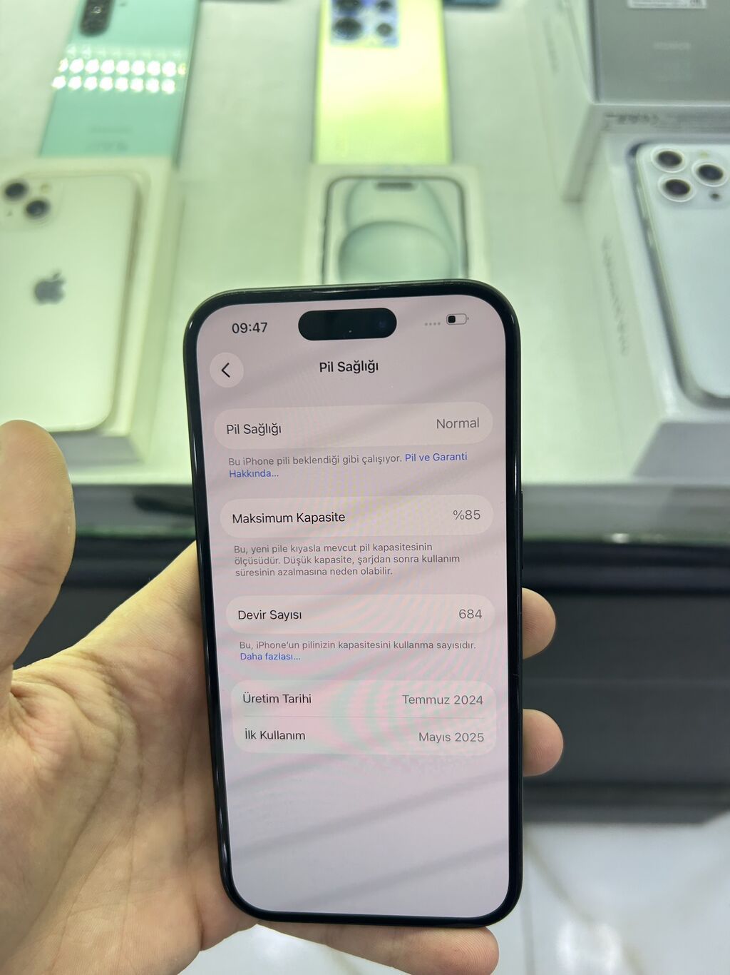 IPhone 15, 128 GB, Qara, Simsiz şarj — Apple iPhone, Gəncə (8)