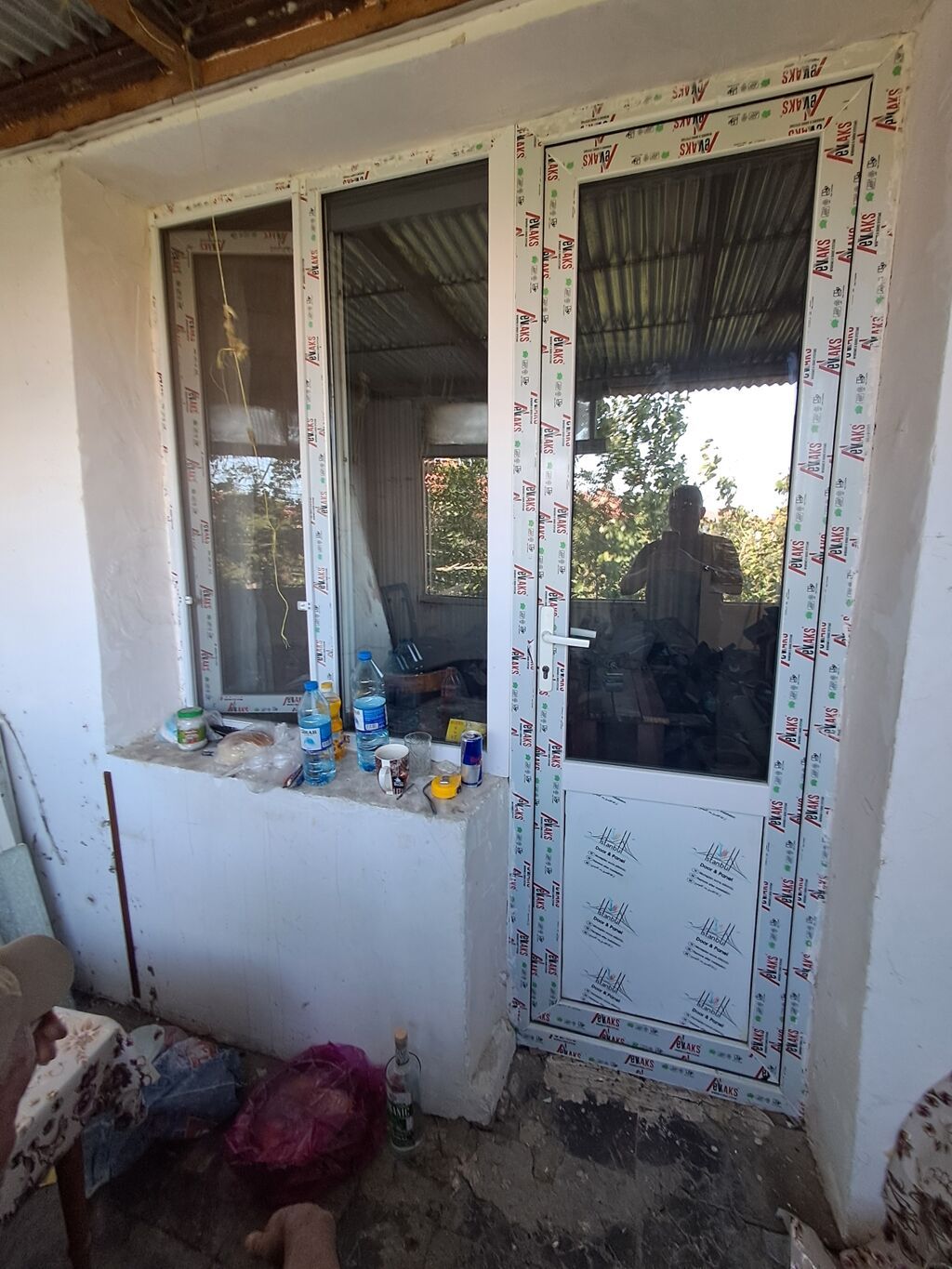 PVC balkon qapısı və pəncərə bloku - Material: ağ PVC profil — Təmir və inşaat, Bakı (2)