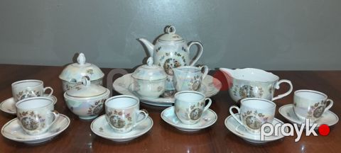 Çay dəsti, rəng - Ağ, Farfor, Almaniya