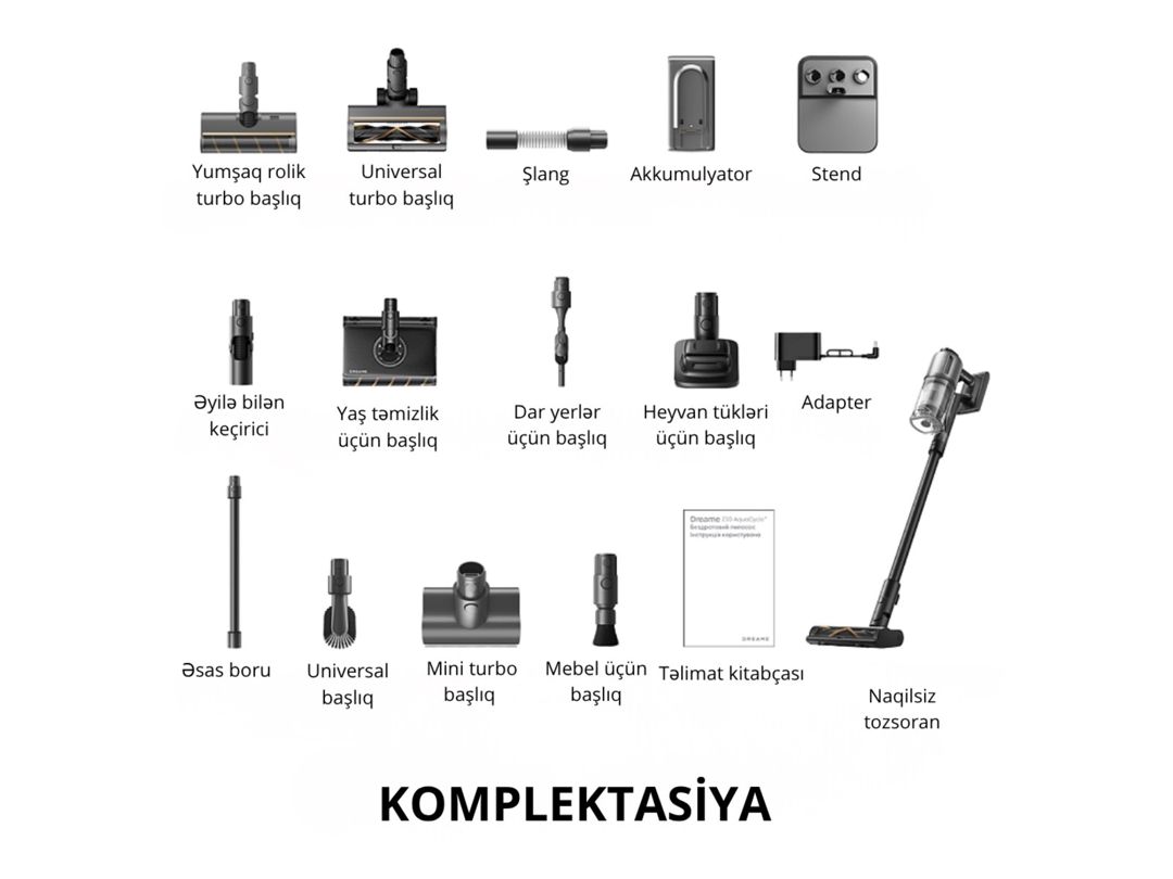 Vertikal-tozsoran Dreame Z30 AquaCycle — Ev texnikası, Bakı (11)