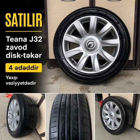 Nissan Teana j32 təkəri 225/50 R17 — Xırdalan